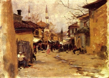 Arab Street Scene John Singer Sargent Oil Paintings